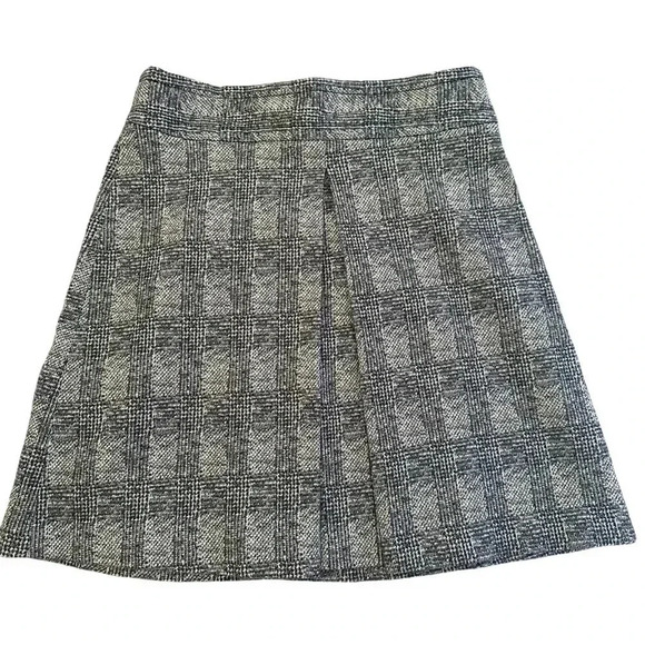 Zara Grey/blue plaid tweed style mini skirt size small - Picture 1 of 10
